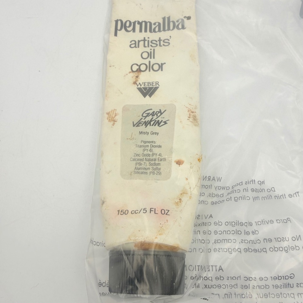 Weber Permalba Gary Jenkins Artists Oil Color Misty Grey 150cc Paint Tube